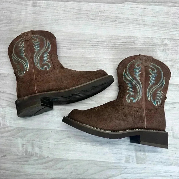 Ariat Fatbaby Heritage Brown Leather Boots Style# 10020062 Women’s size 6B - Picture 4 of 12
